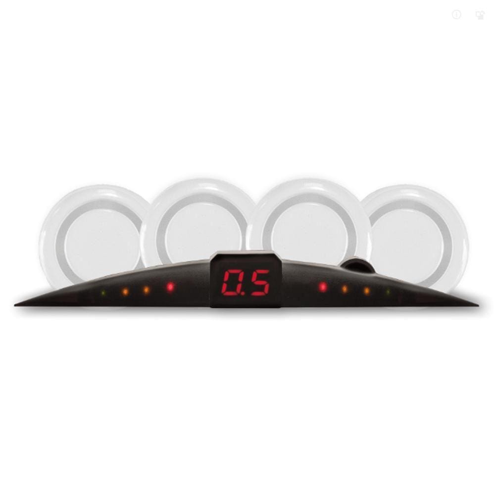 Sensor Estacionamento Ré 4 Sensores Display Positron Preto