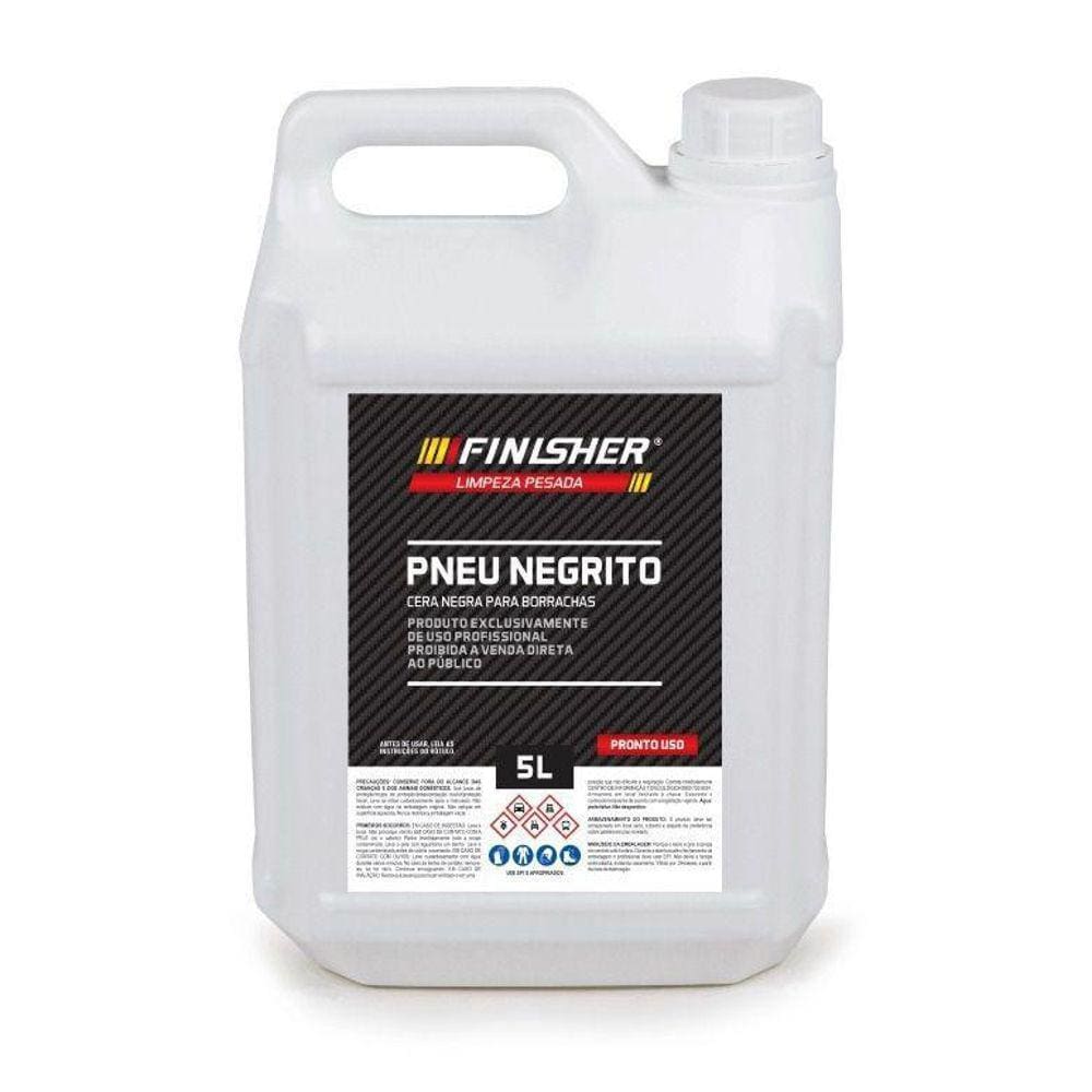 Pneu Negrito Cera Negra Para Borrachas 5L Finisher
