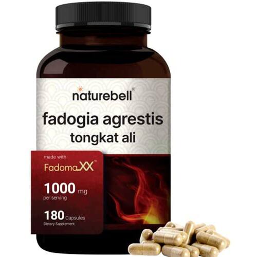 Fadogia Agrestis 600mg Complexed with Tongkat Ali 400mg, 180 Capsules, Optimal Dosage for Enhanced Bioavailability, 20:1 Fadogia Argrestis Extract | I