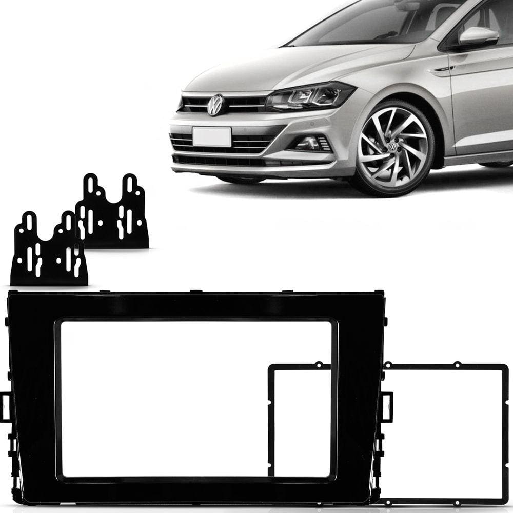 Moldura DVD 2 Din Polo Virtus 2018 2019 Black Piano