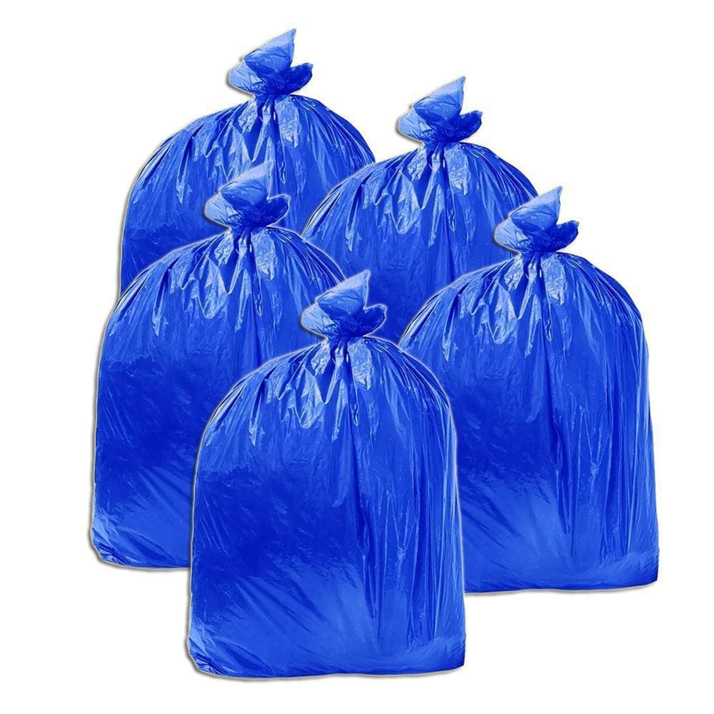 Saco De Lixo Azul 40L Pacote Com 100 Kit 5
