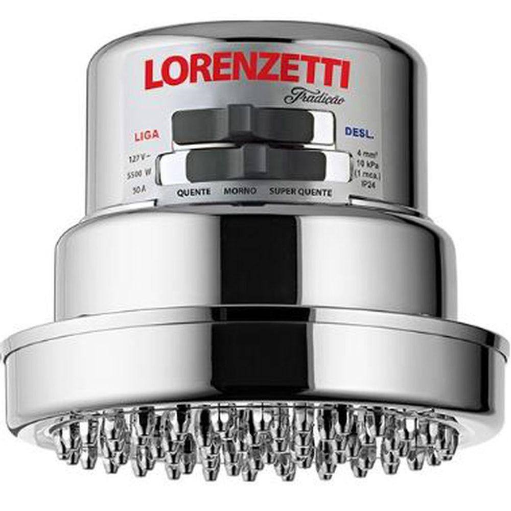 Chuveiro Eletrico Multitemperatura Tradicao 5500w 127v - Lorenzetti