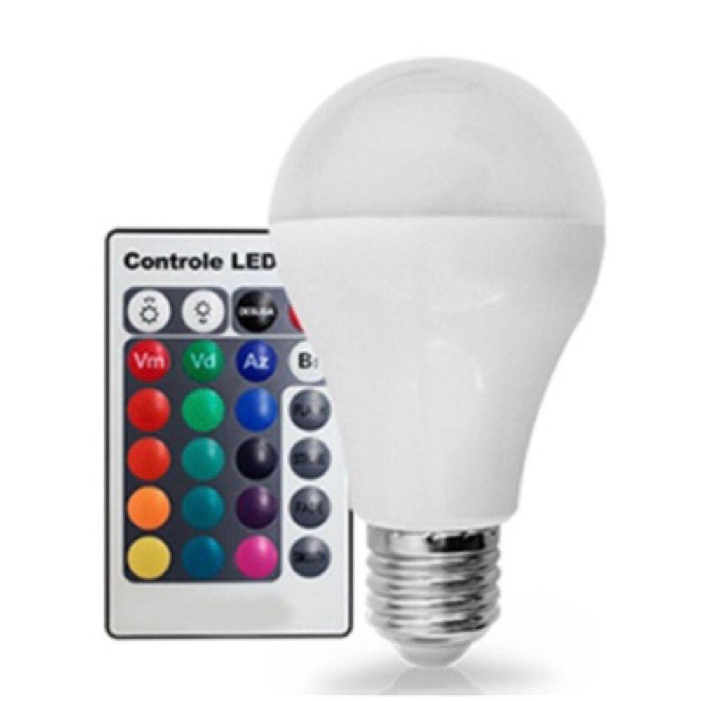 Lampada LED 5W 10W RGB 16 Cores Alta Potencia Luz Colorida