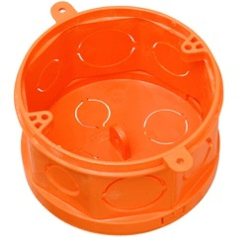 Caixa De Luz Octogonal Tigreflex Fundo Movel 4x4 Laranja - Tigre