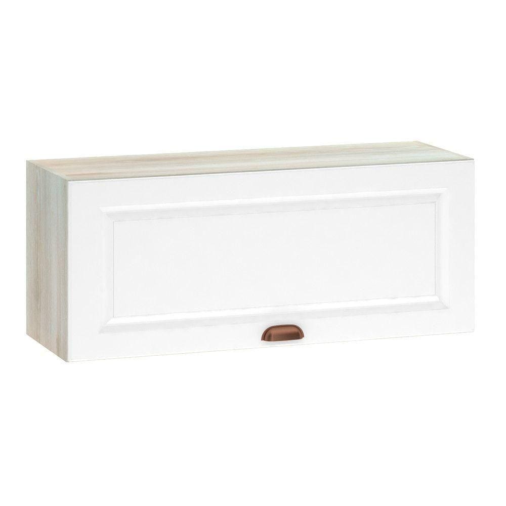 Armário Aéreo 90 Cm 1 Porta Legno Crema Com Branco Pet