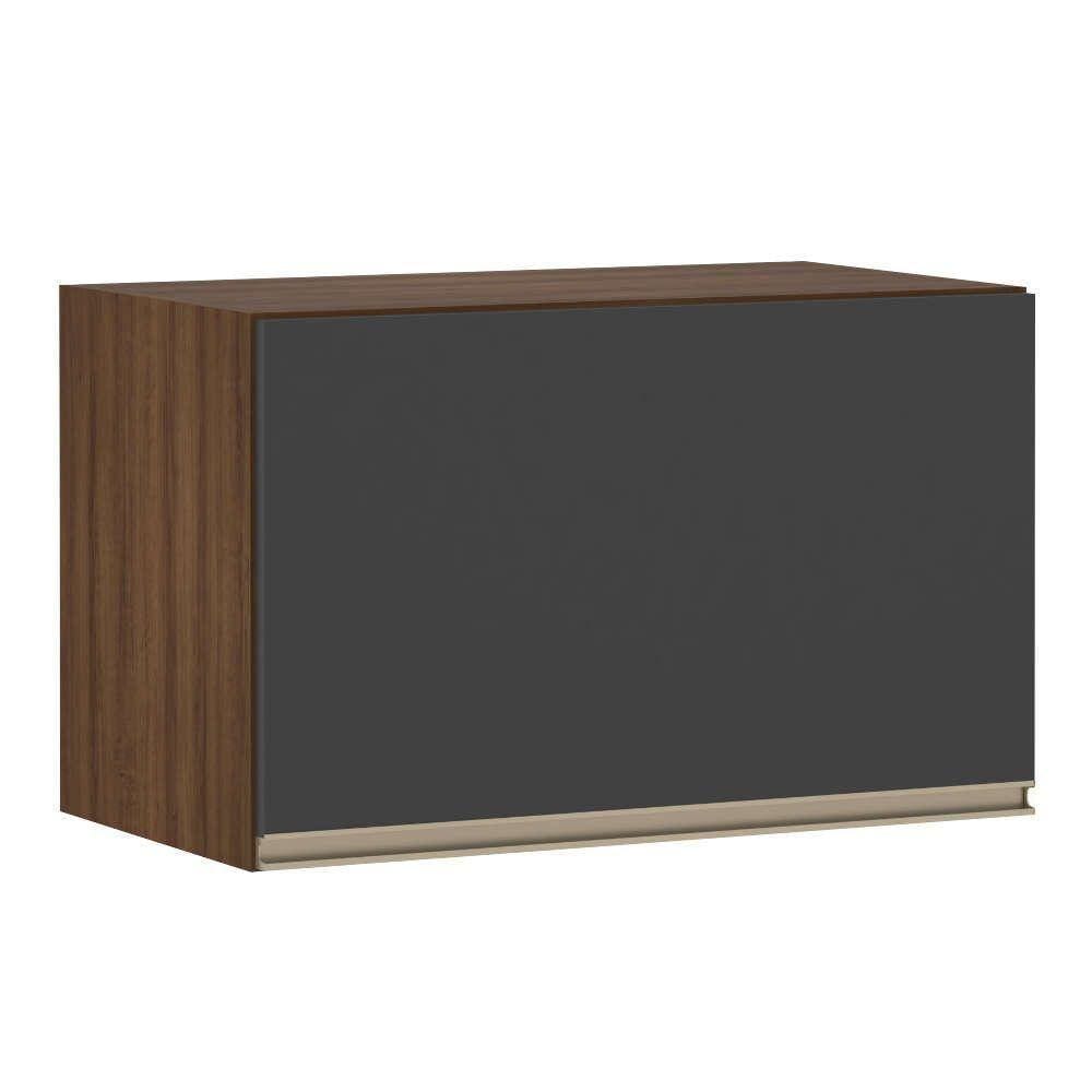 Armário Para Cozinha 60 Cm 1 Porta Dourado Com Preto Txt