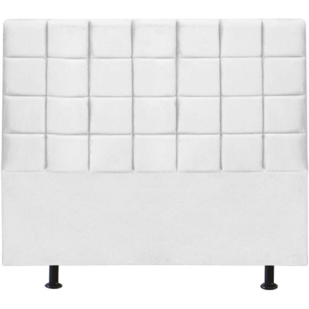 Cabeceira Estofada Cama Box Queen 160 cmBranco