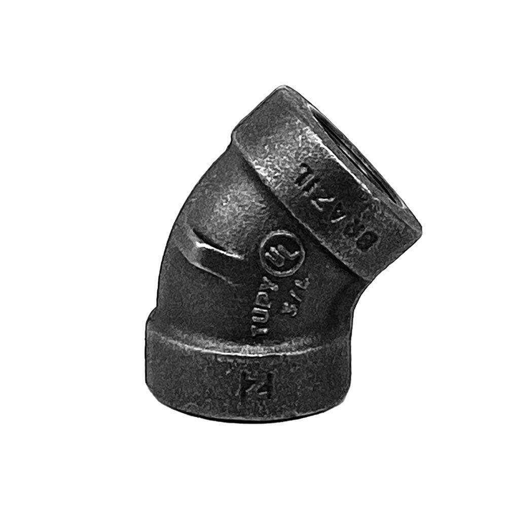 Cotovelo 45 Tupy 3/4" NPT 300 LBS Preto Maleável A. Pressão