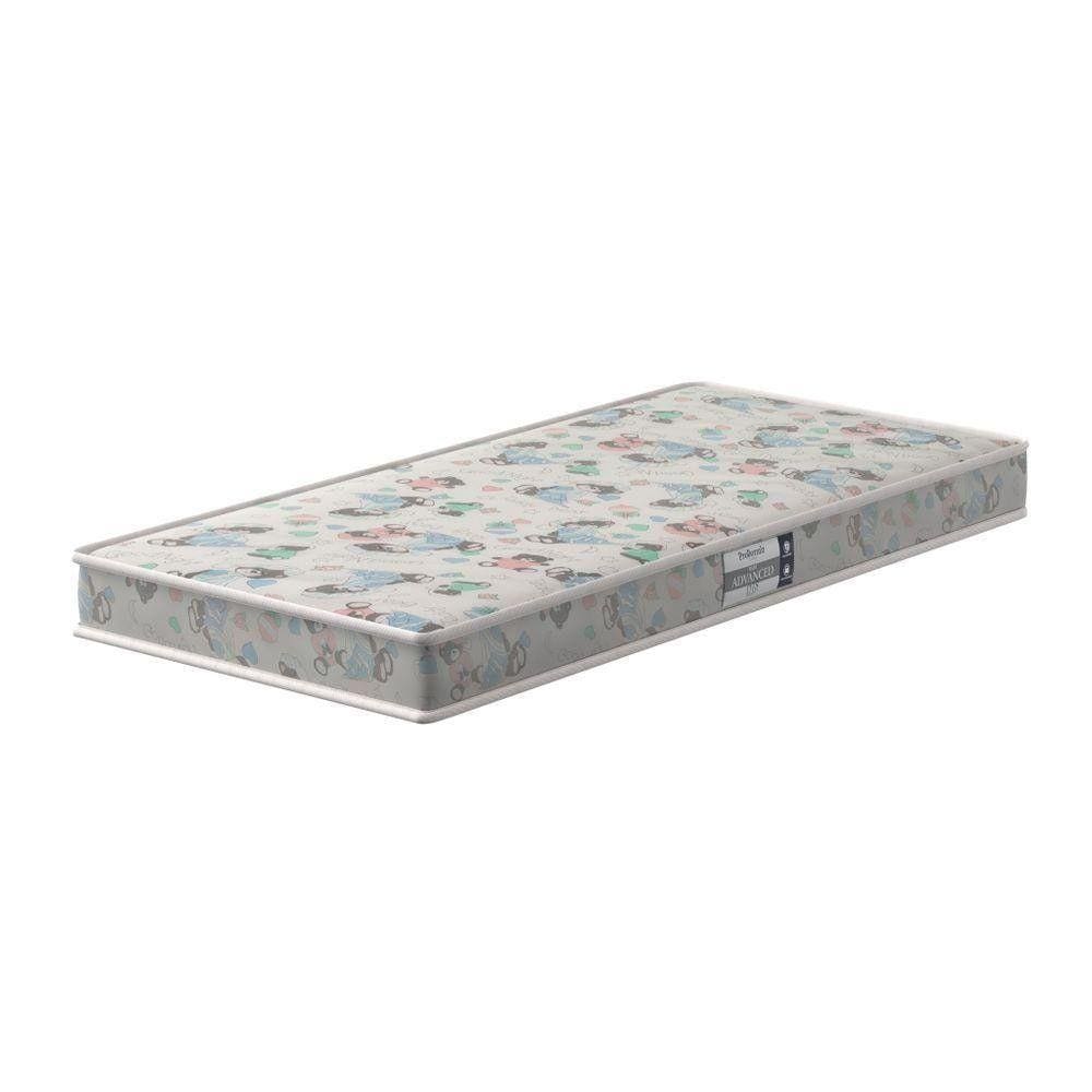 Colchão P/Berço Espuma D18 60x130x09cm Baby Cinza