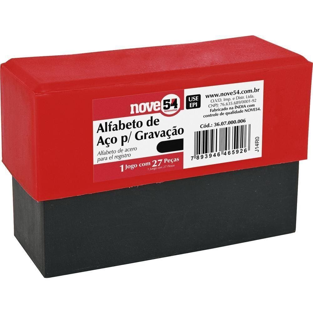 Alfabeto De Aço Punção 5Mm A-Z Para Gravação - Nove54