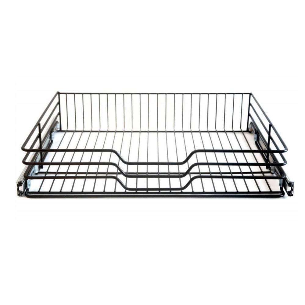 Gaveta Fruteira Preto Mod 600 Com Trilhos 57X11X45Cm