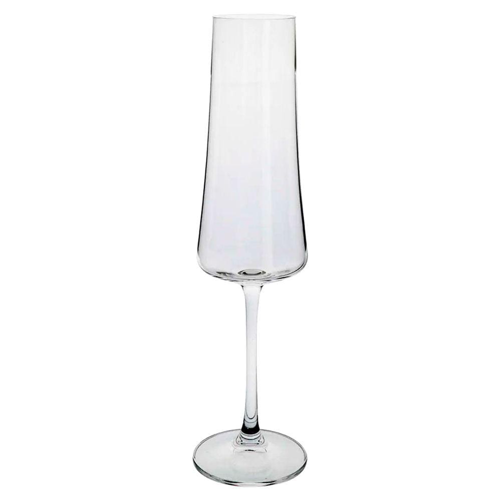 Jg.6 Taças p/Champagne de Cristal Xtra Transparente 210ml