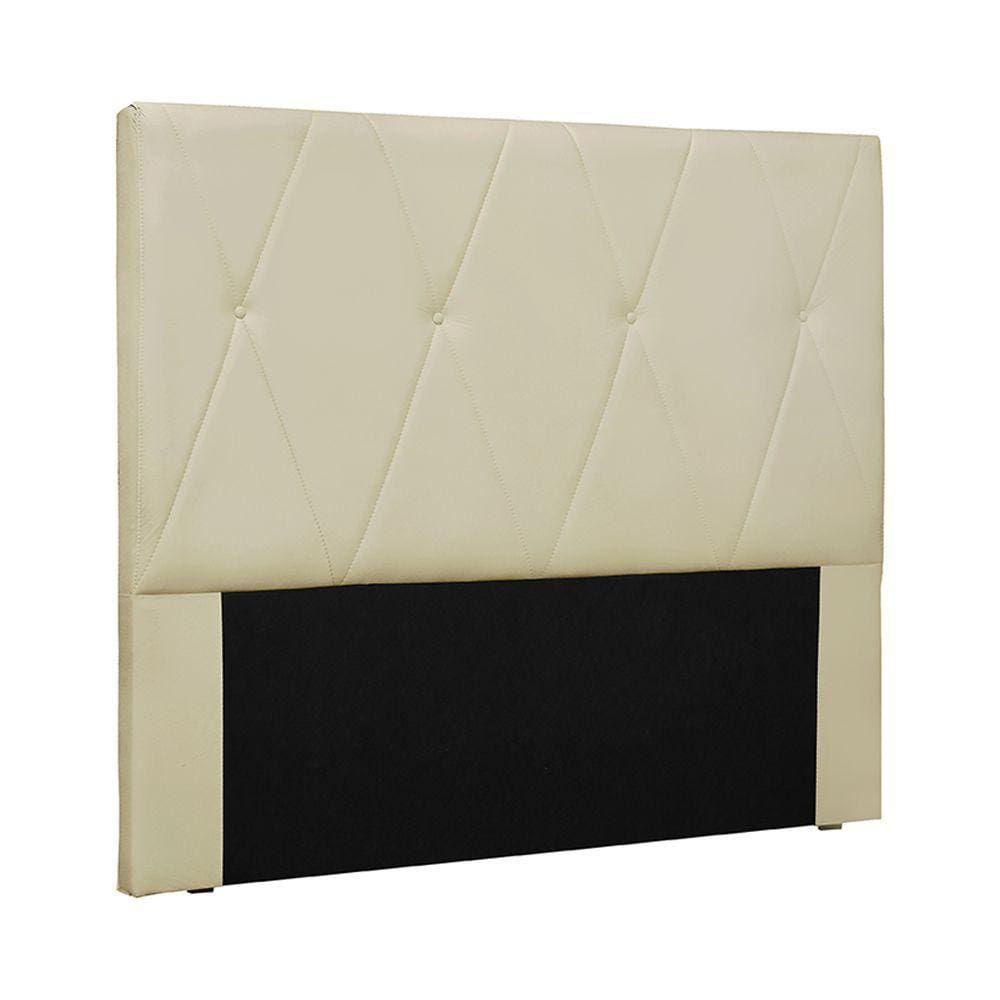 Cabeceira Decorativa Casal 1,40m Yves Veludo Bege