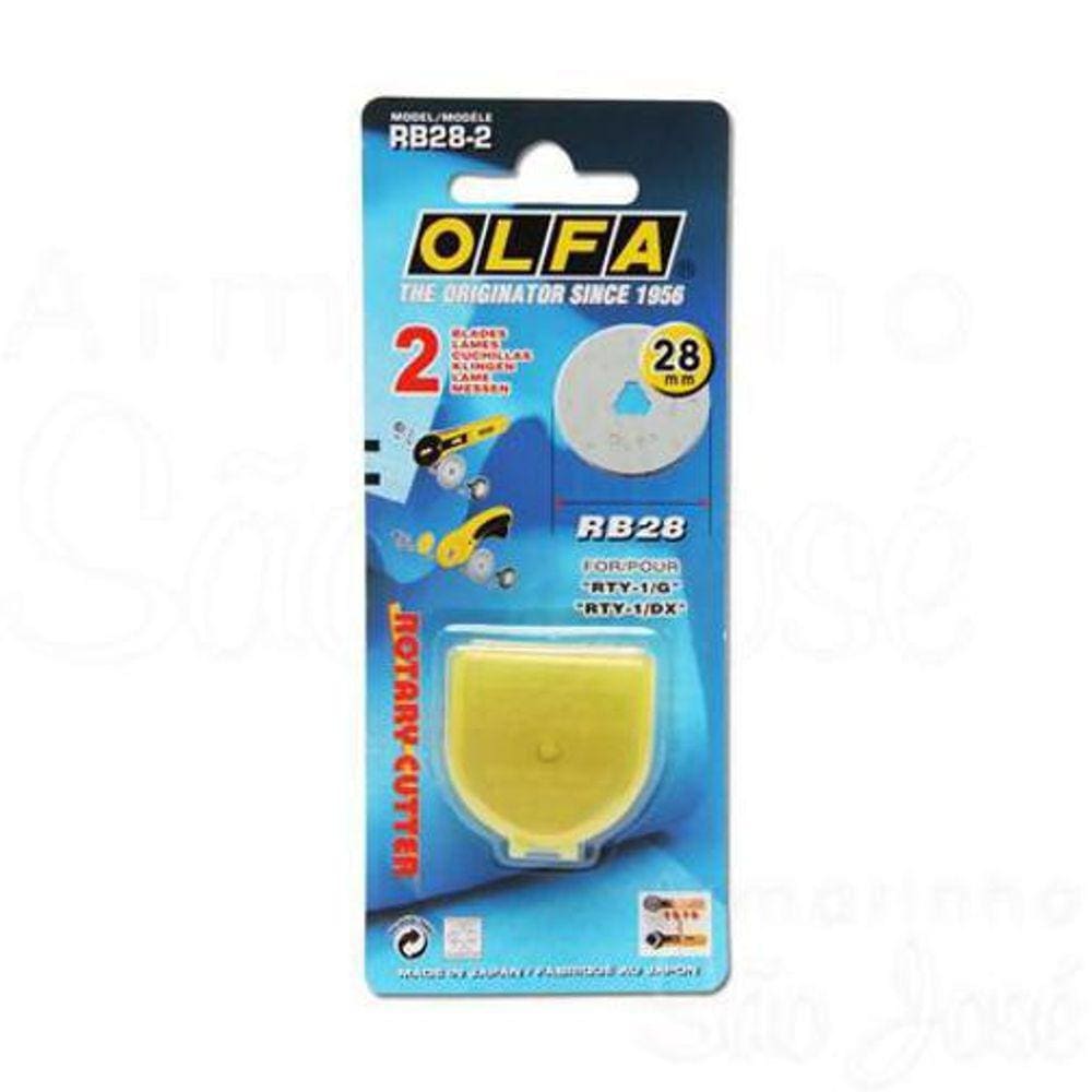Estojo De Laminas Rb28-2 28Mm Kit Com 2 Olfa