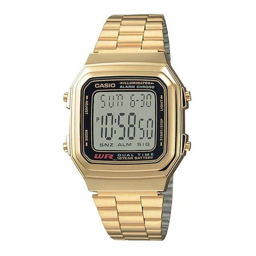 Relogio casio Unissex Vintage Dourado Digital A178WGA-1AD