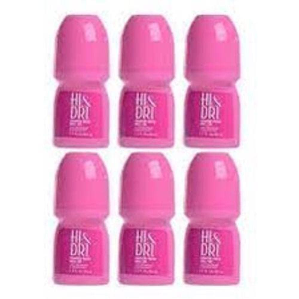 Kit Hi&Dri Desodorante Rollon 50 Ml Powder Fresh Com 6 Unid.