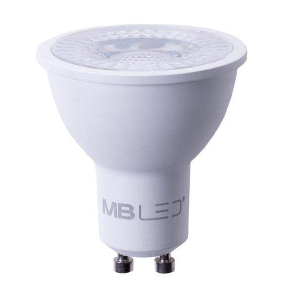 Kit12 Lampada Led 6W Dicroica Mr16 3000K Branco Quente Lup06