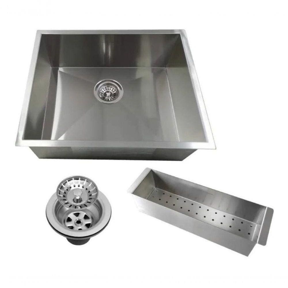 Cuba 60X40 Cm Cozinha Gourmet Pia Inox C/Escorredor