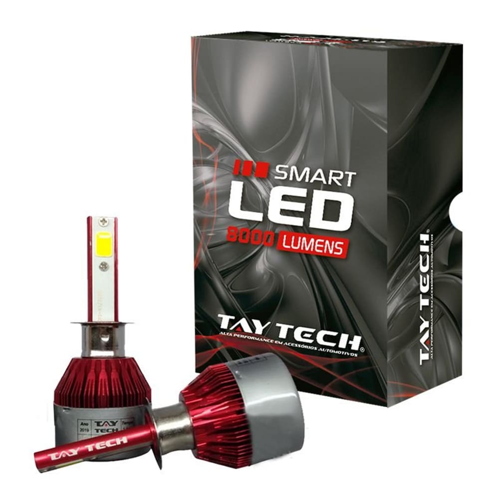 Lâmpada Smart Led H3 6000k 8000 Lúmens - Taytech