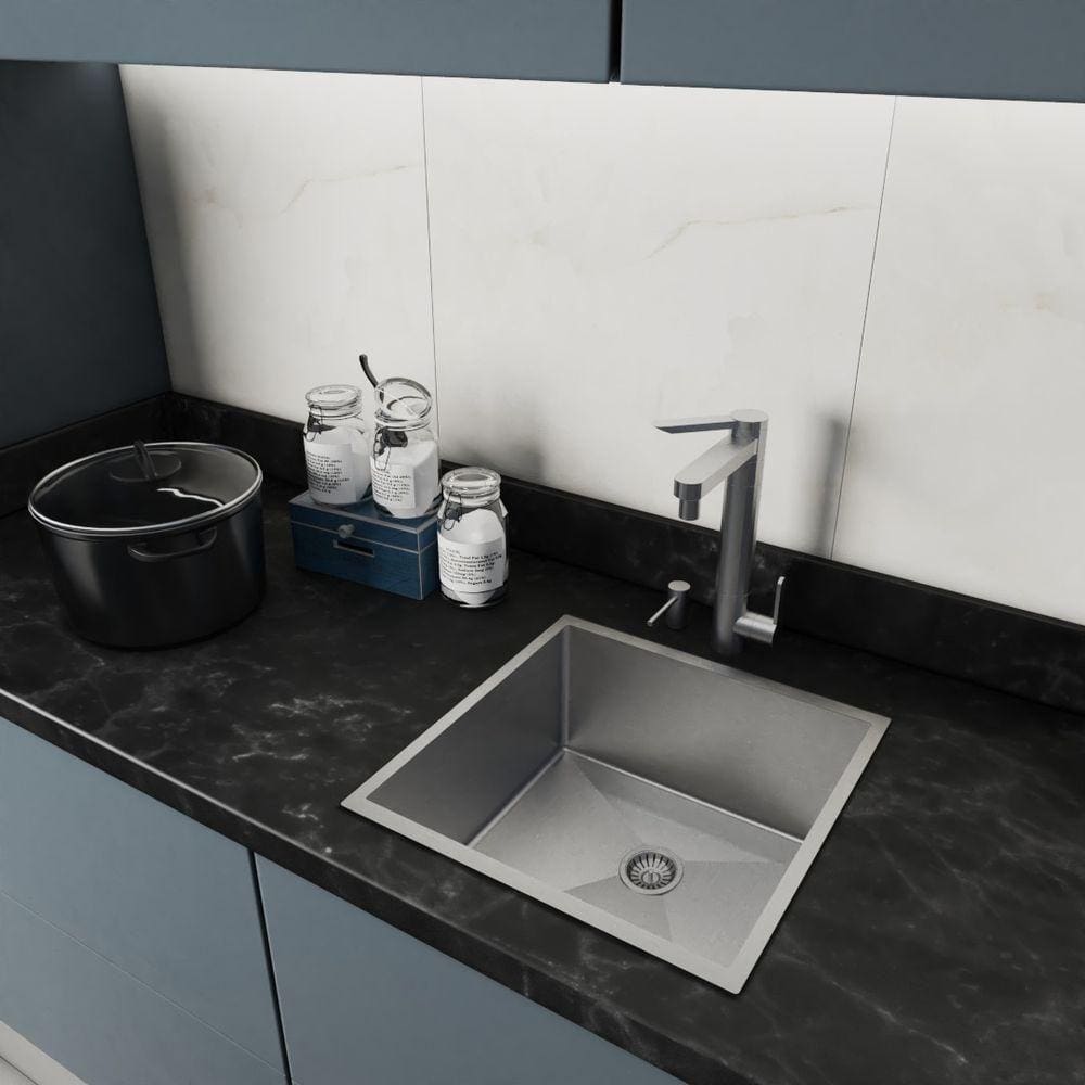 Pia De Inox Para Cozinha Balcão 40X40 Varanda Gourmet Barato