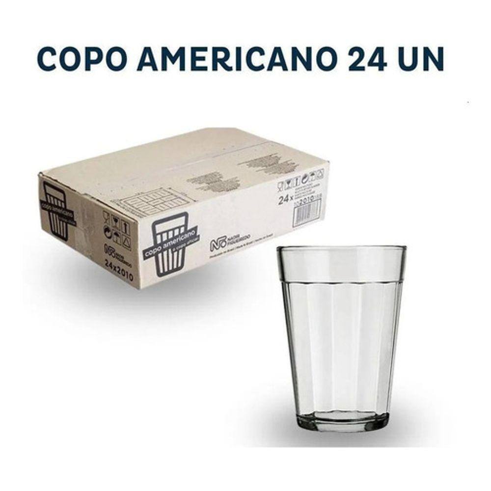 Jogo de Copos Americano Nadir com 24 Unidades 190ml