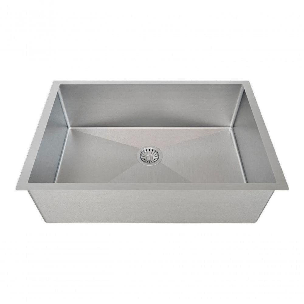 Cuba De Inox 60X40 Retangular Cozinha Pia Varanda + Barata