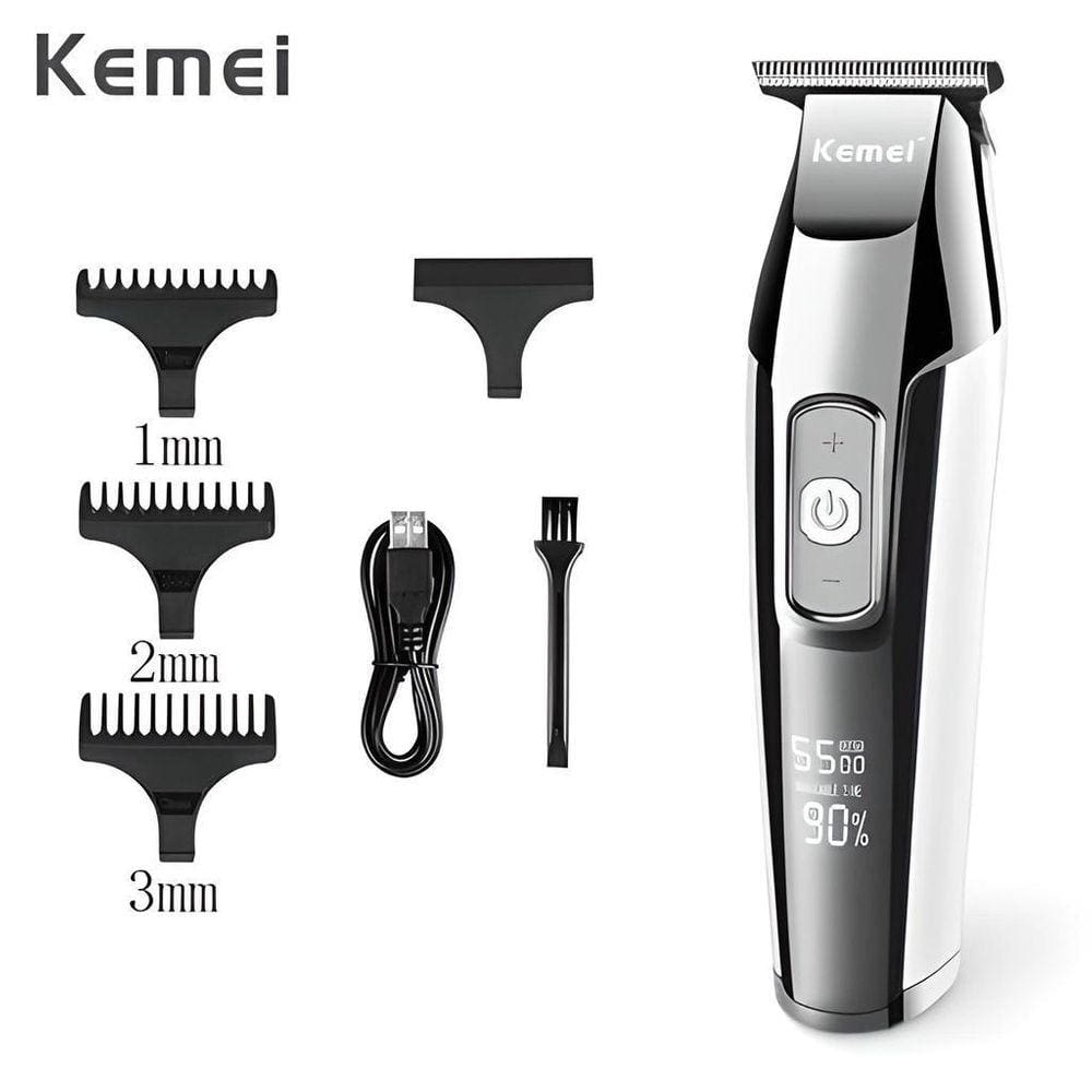 Máquina Cortar Cabelo E Aparar Pelos Kemei Km-5027 100V/220V