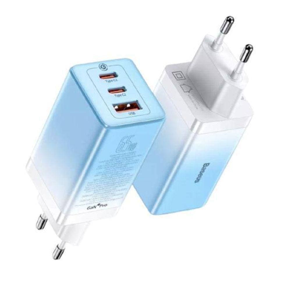 Carregador Rápido Turbo 65W Gan 3-Usb