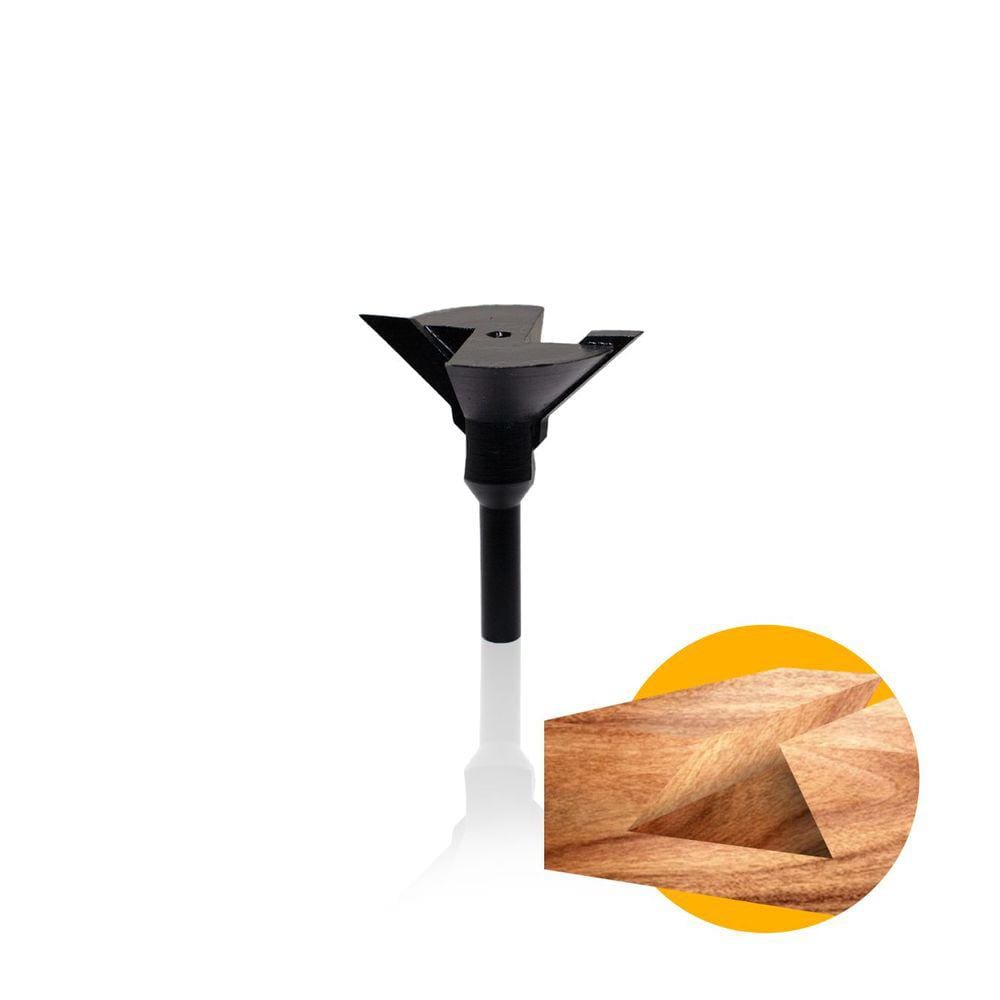 Fresa Para Tupia Manual 35º Com Haste De 6mm