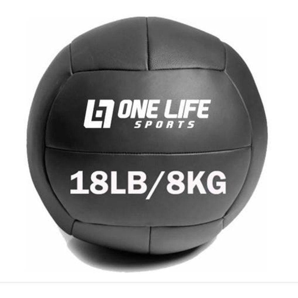 Wall Ball 8 Kg Couro P Medicine Funcional Slam Ball