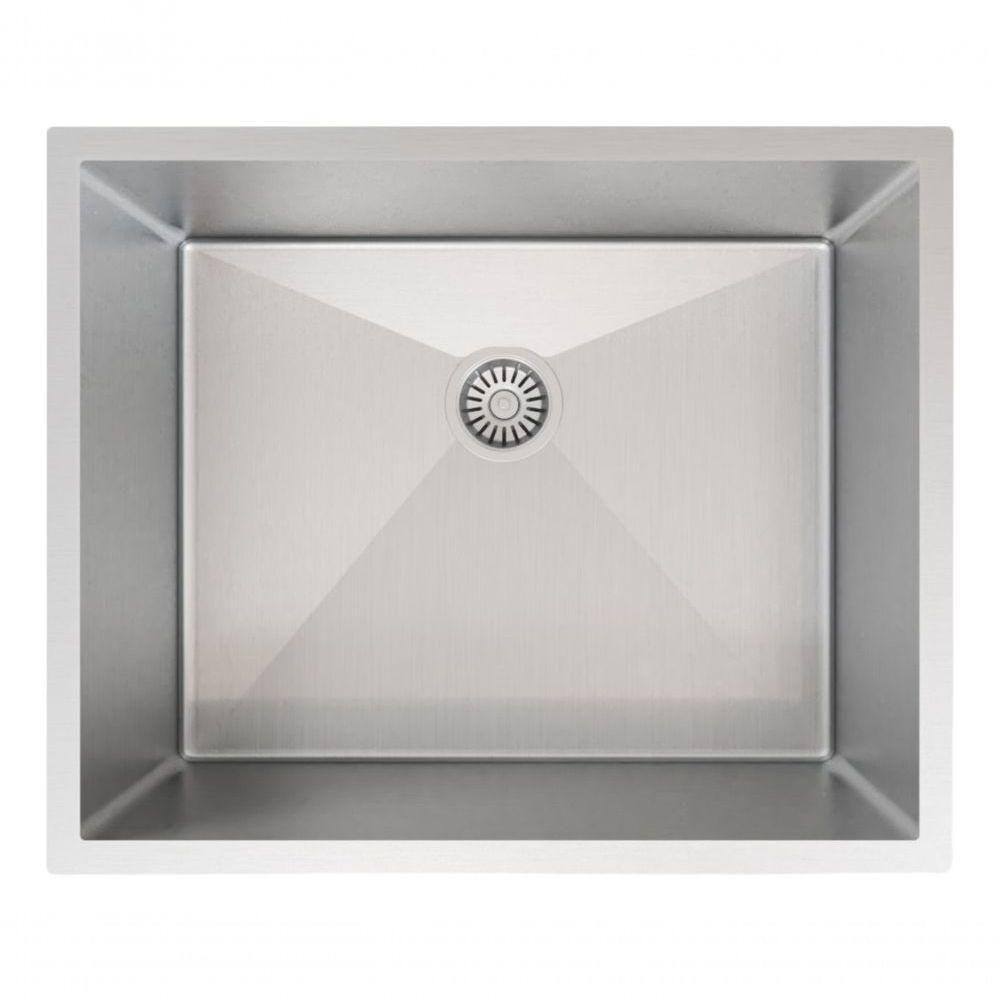 Cuba De Inox 50X40 Retangular Cozinha Pia Varanda + Barata