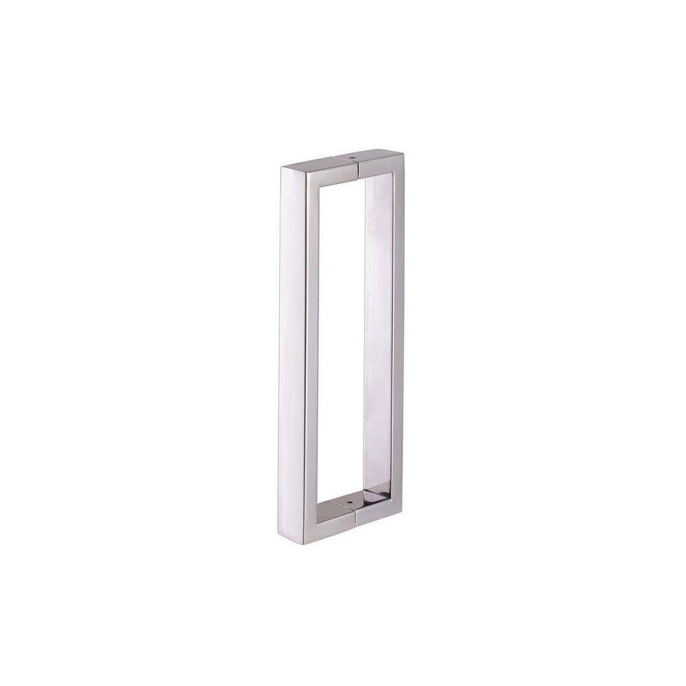 Puxador Duplo Box Banheiro 30Cm Aço Inox Stainless