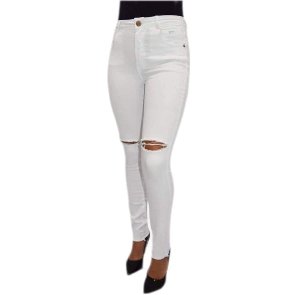 Calça Feminina Cintura Alta com Elastano Modeladora