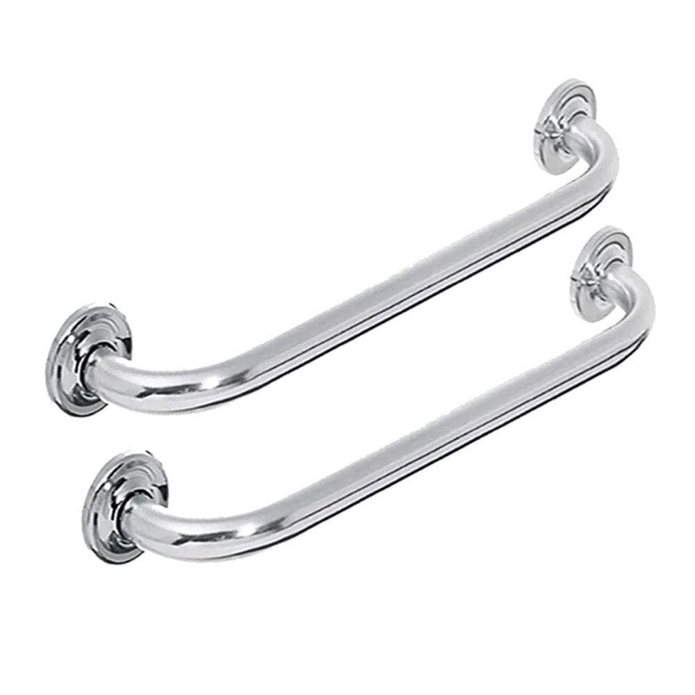 Alça Apoio Banheiro Kit 2 Uni Inox Acessibilidade Deficiente