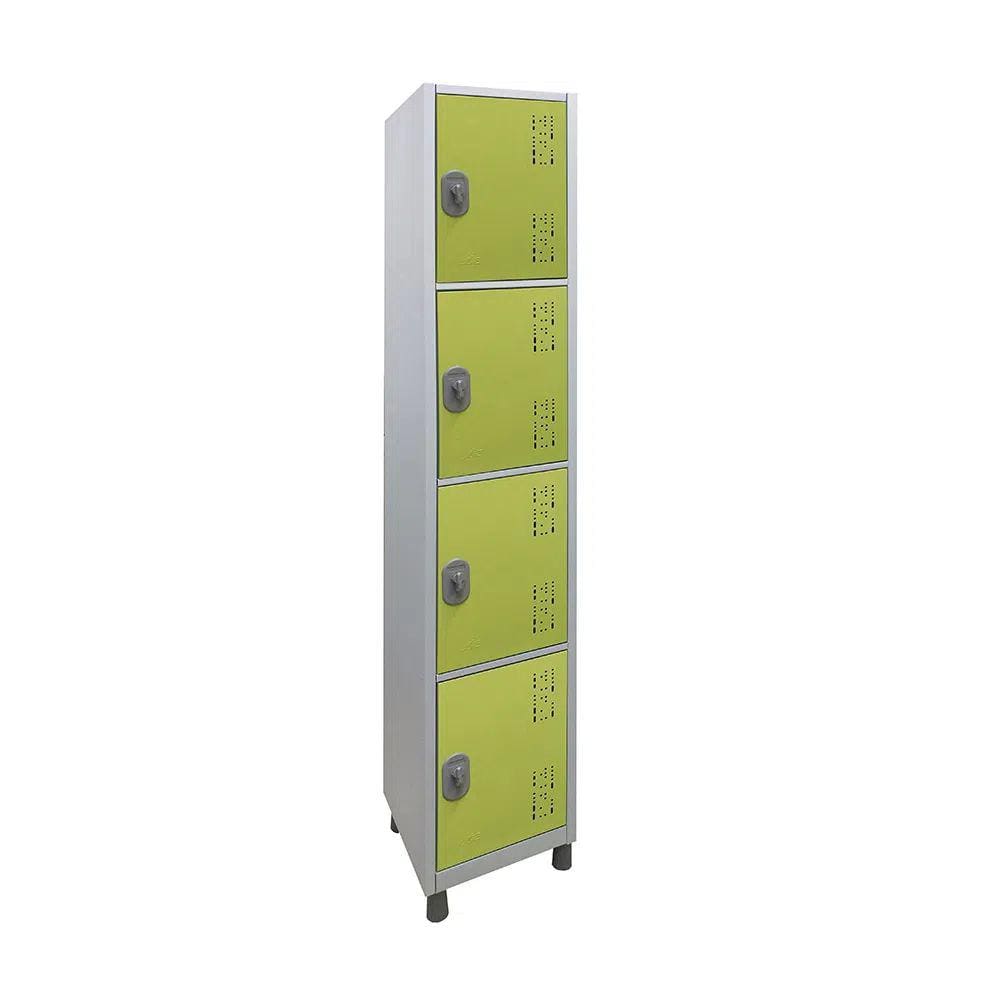 Roupeiro Aço Montável 4 Portas c/Trava Locker