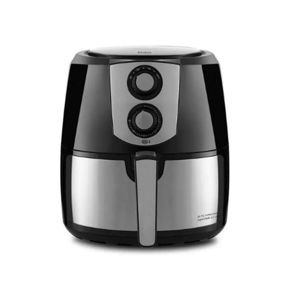 Fritadeira air fryer philco jumbo 5 5l preto e inox 127v Extra