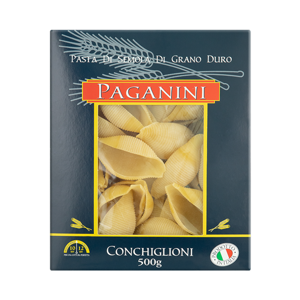 Kit 3X: Macarrão Conchiglione Paganini 500g