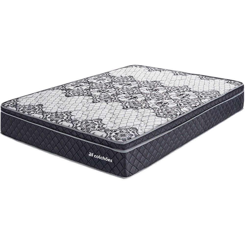 Colchão Queen Molas Ensacadas Com Pillow De Tecnologia Tridimensional Ortopédica Relax BF Colchões 158x198x21cm