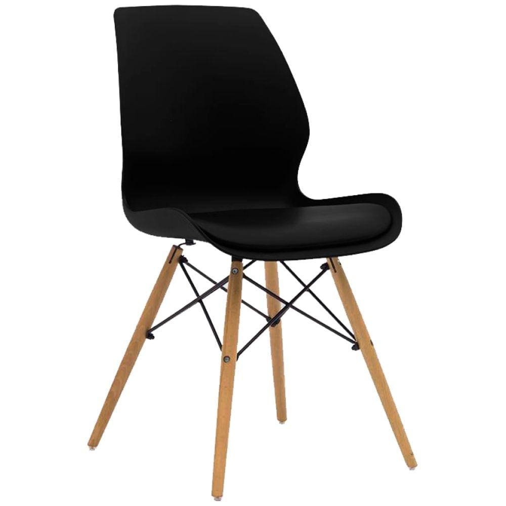 Cadeira Charles Eames Eiffel Rubi - Preto
