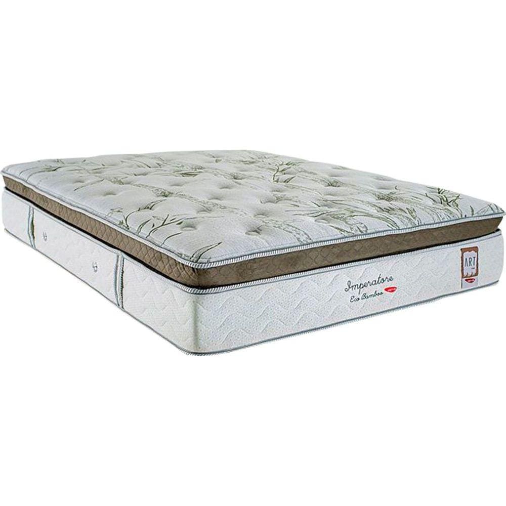 Colchão Casal Molas MasterPocket Ensacadas Visco Imperatore Eco Bamboo Euro Pillow (138x188x34) - Herval