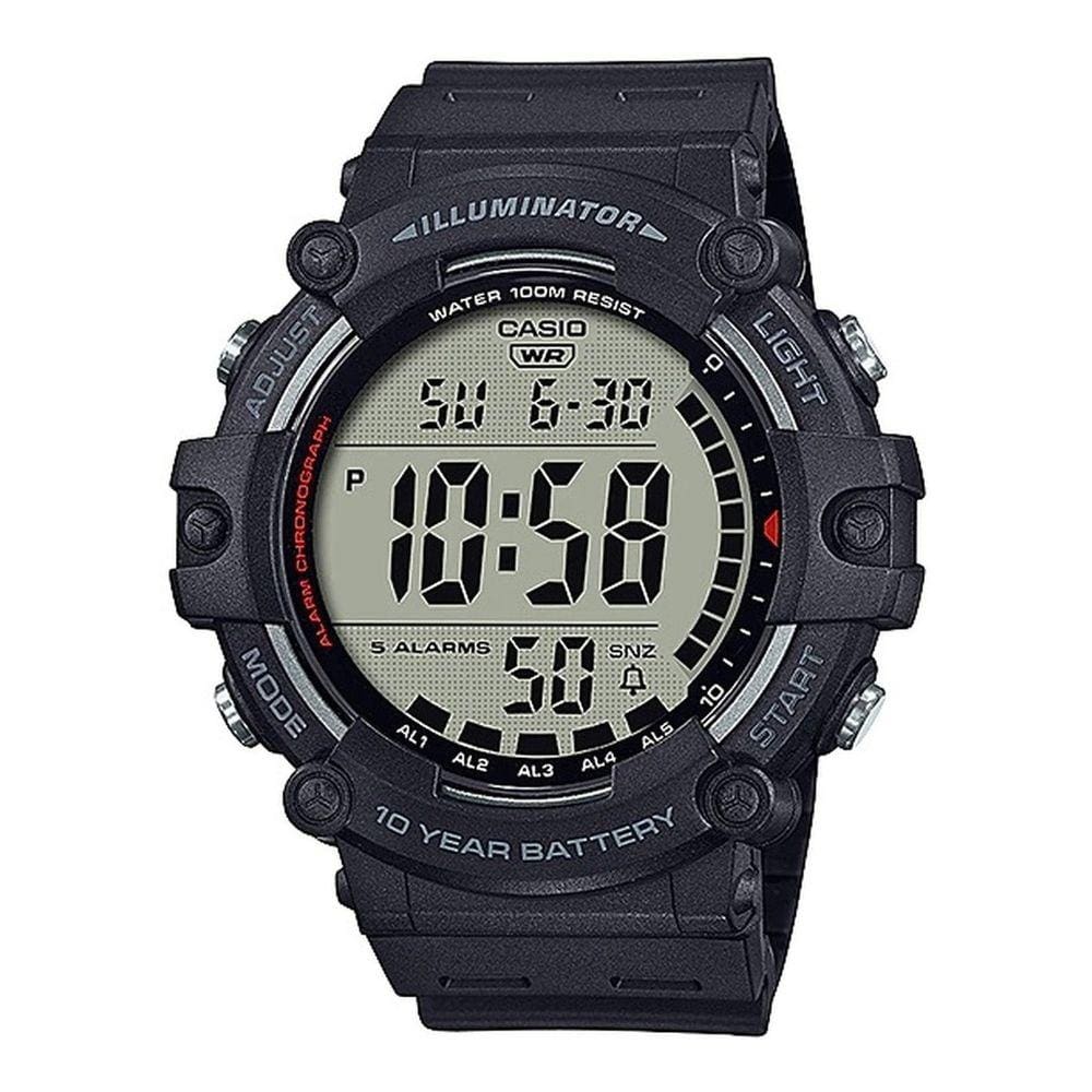 Relógio de Pulso da Marca Casio Masculino Grande Digital Esportivo Prova Dágua Preto 10 anos de Bateria