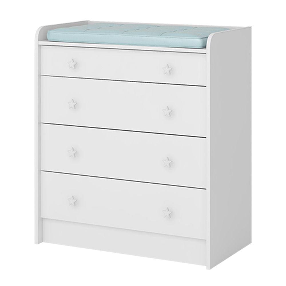 Cômoda Infantil Doce Sonho 2523 Qmovi Branco