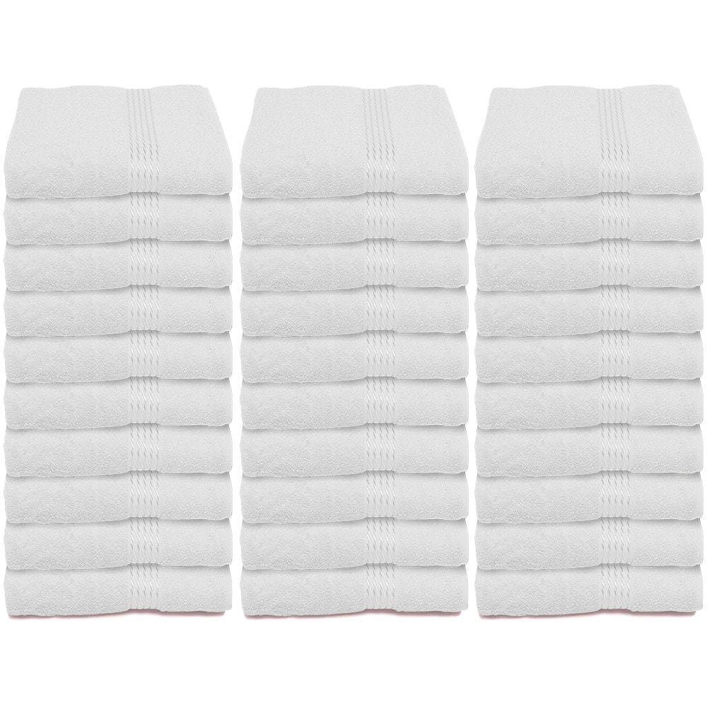 Kit 30 toalhas de banho Salão Hotel Hospital 100% Algodão Branca Dolher