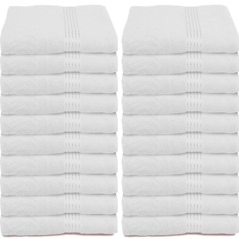 Kit 20 Toalhas de Banho Salão Hotel Hospitalar 100% Algodão Branca Dolher