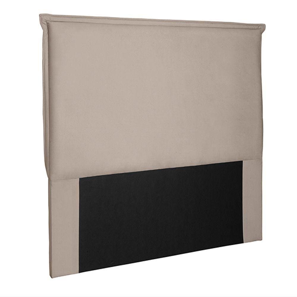 Cabeceira King Size 1,95m Trento Suede Bege - Gran Belo