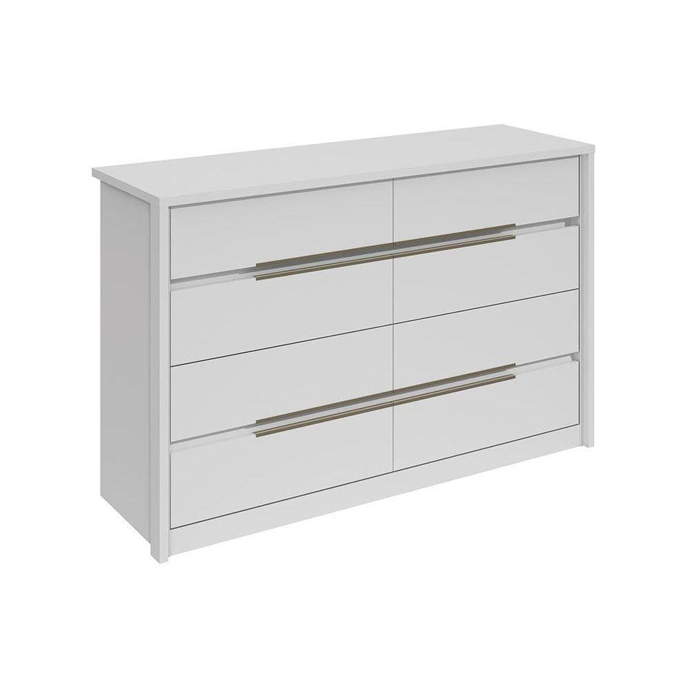 Cômoda Casal Urban c/ 8 Gavetas Branco - Lopas