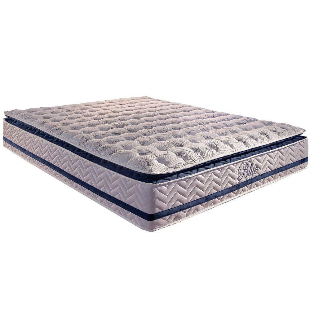 Colchão Casal Molas MasterPocket Ensacadas Visco Gel Blue Pillow Top (138x188x32) - Paropas