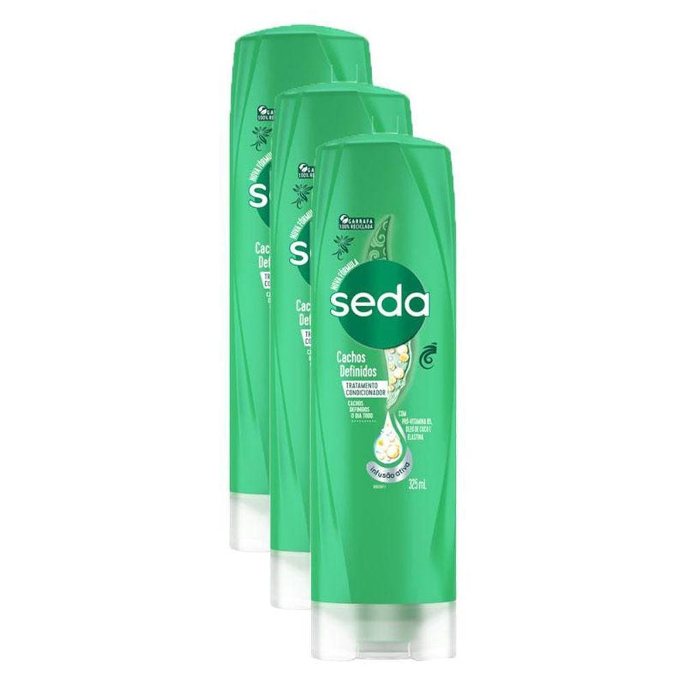 Kit 3 Condicionadores Seda Cocriações Cachos Definidos 325ml cada