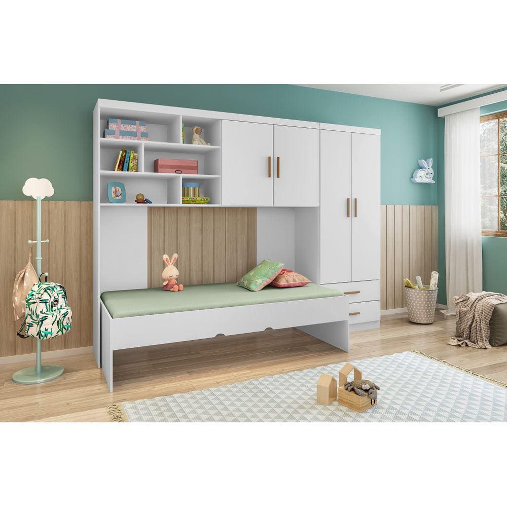 Quarto de Bebê Completo Phoenix Baby Chiara Branco
