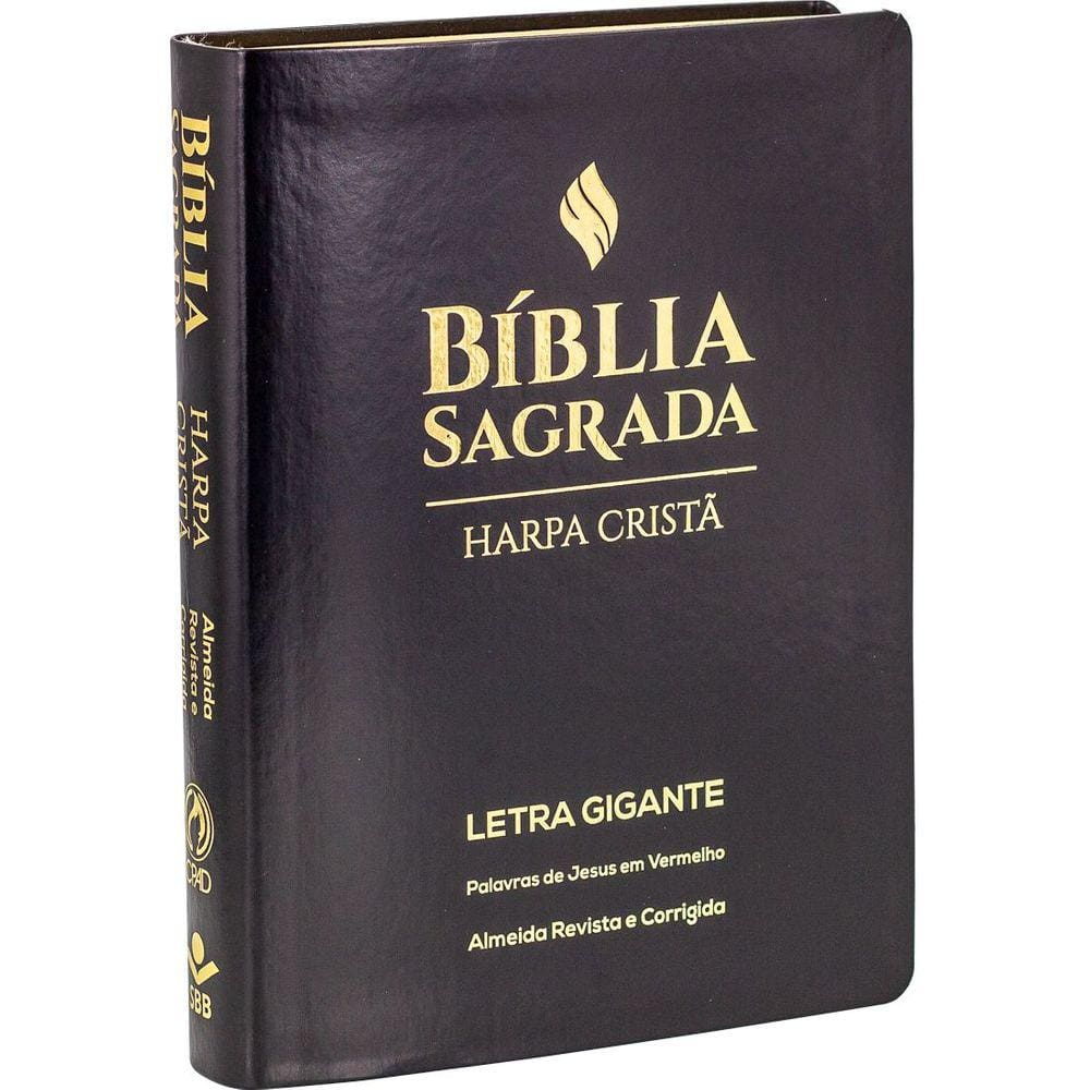 Bíblia Letra Gigante, Edição c. Letras Vermelhas com Harpa Cristã